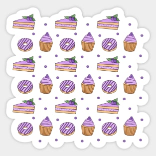 Blueberry Pie Pattern Sticker